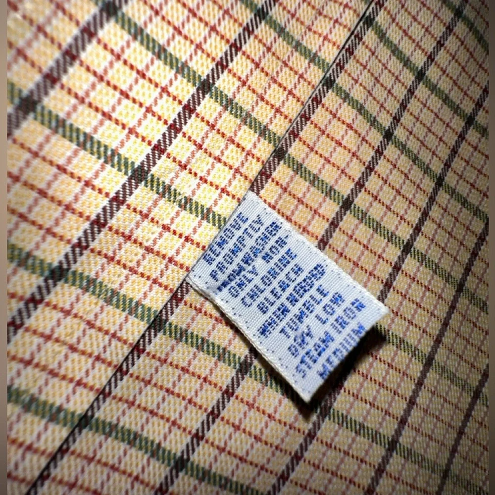 Polo Ralph Lauren orange plaid button up shirt